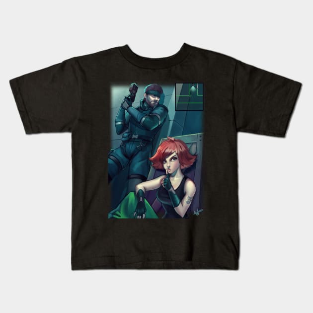 Metal Gear Solid Kids T-Shirt by Lushie